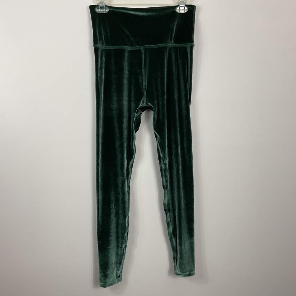 Beyond Yoga Velvet Motion High Waisted Leggings Deep Green Size L